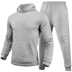 Custom Logo High Quality Two Piece Suits Solid Color Tracksuit Hoodie Men Sweatsuit Sets Women's Clothing Set